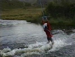 Matthew Muir neglected to raise his legs before starting his swing